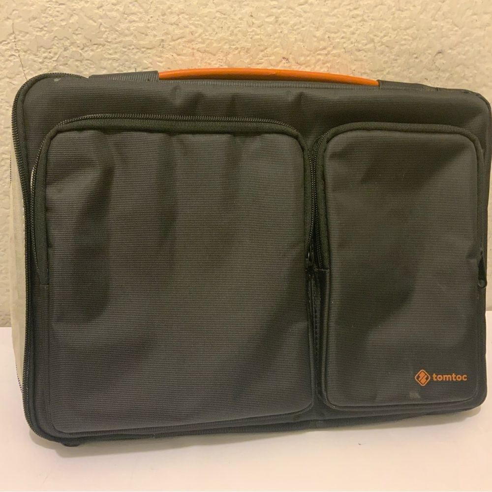 Tomtoc Black Protective Laptop Sleeve Case Zip Around Padded